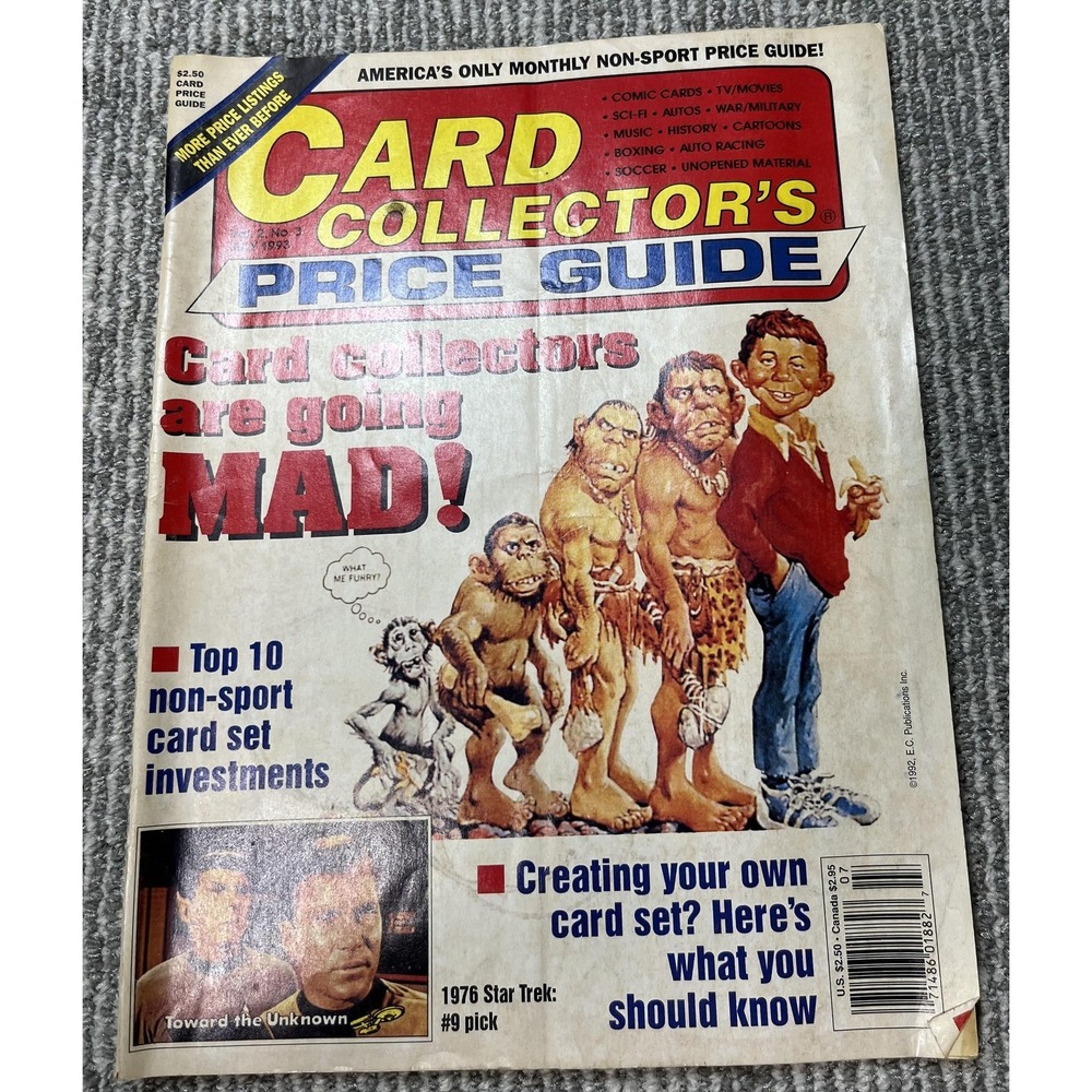 Vintage Card Collector's Price Guide Vol 3 No 9 1993‎ Non-Sport Cards Magazine